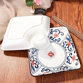 Amazon.com | Swlthwen Japanese Style Sushi Dumpling Plate and